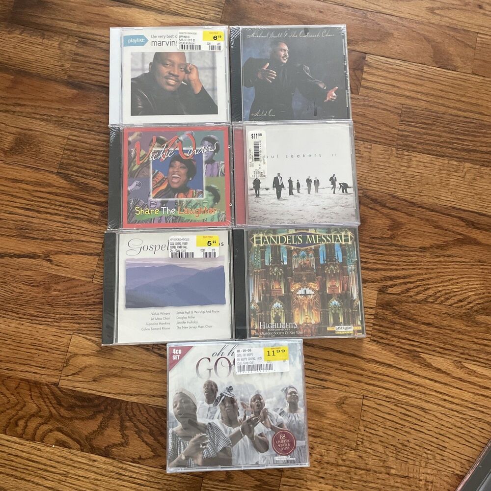 Gospel Christian CD Lot Marvin Sapp Vickie Winans Oh Happy Day Soul Seekers